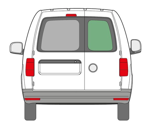 Caddy rear barn - rear, double