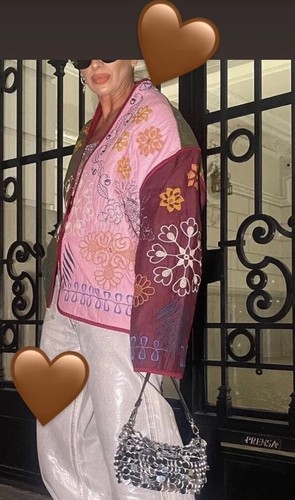 Zara coat patchwork floral - coat,