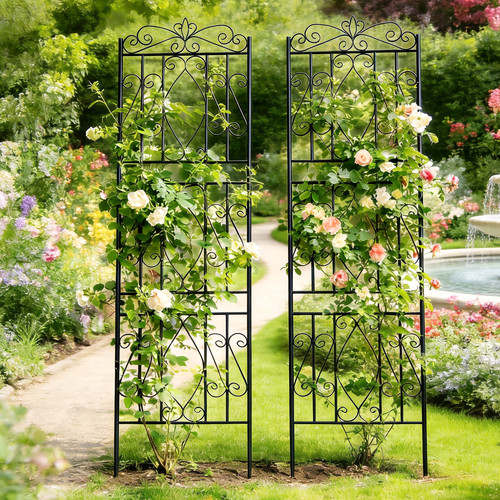 2pc heavy duty wrought iron - heavy,