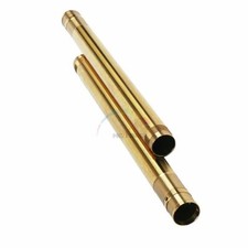 2xPipes Fork Bars Gold For Yamaha TZR250SP 3XV 1992 Inner Fork Tubes 41mm Pair