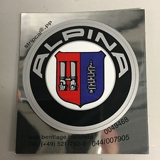 4x Genuine BMW Alloy Wheel Center Hub Badges ALPINA stickers 51mm diametre 103's