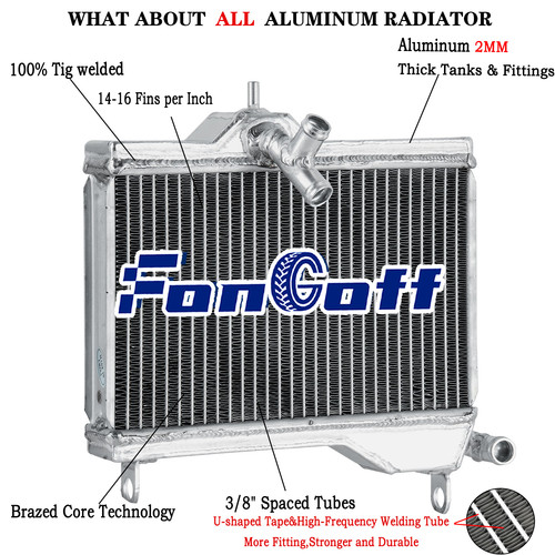 Row aluminium radiator for - 2,