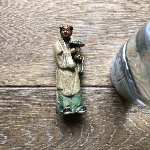 Chinese figure carrying jar - figure,