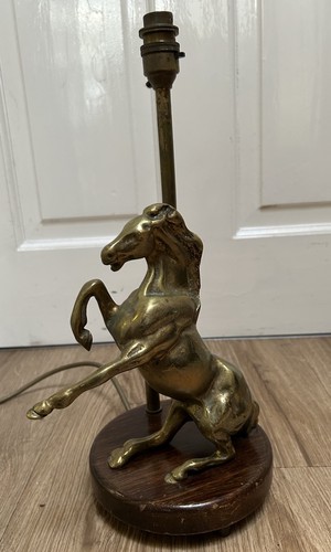 Mid century solid brass horse - mid,