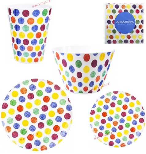 Melamine dinner set camping - set,