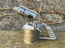 Vintage brass blow lamp, in