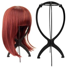 10 Pack Wig Stand Black