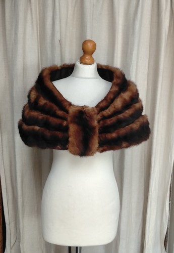 Vintage mink real fur stole - real,