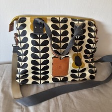 Orla Kiely zip messenger bag