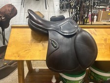 Amerigo DJ 17inch brown jump saddle. 2022 excellent condition
