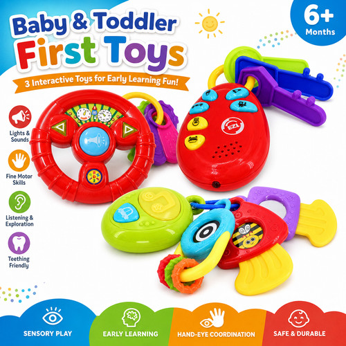 Baby first toys steering - steering, wheel