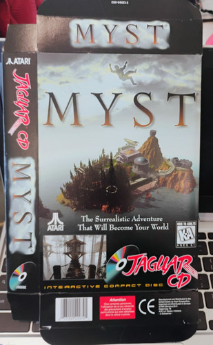 Myst atari jaguar box - atari, cd-