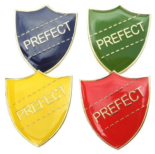 School prefect shield pin - prefect,