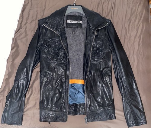 New superdry leather jacket - new,