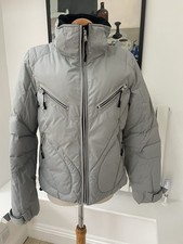 Women’s TOPSHOP SNO light grey ski puffer ski / snowboarding jacket, UK12