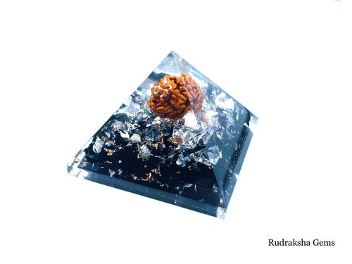 Black tourmaline rudraksha - tourmaline,