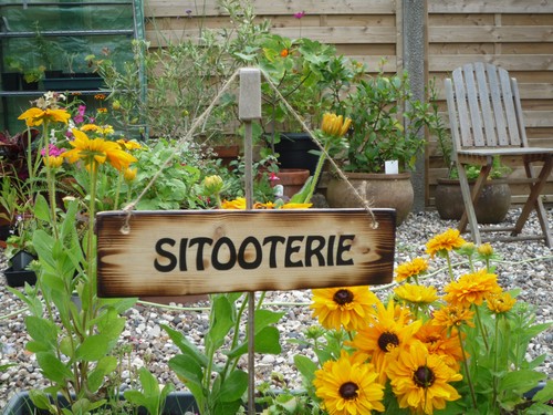 Outdoor sitooterie garden sign - outdoor,