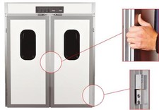 Italian alluminium 2 doors  Bread Prover for 6 racks 18"x30" bakery proofer