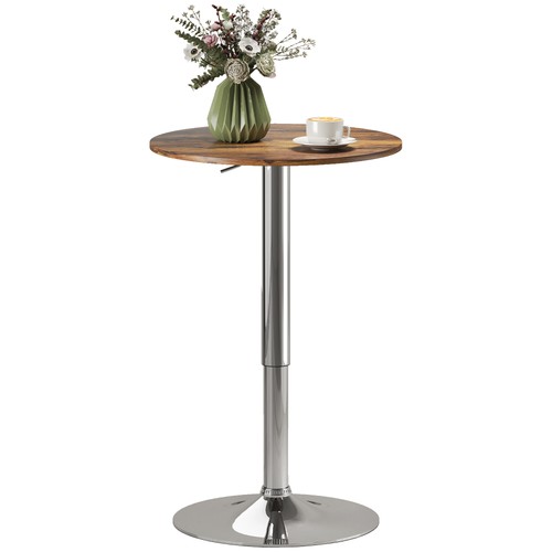 Homcom round bar table swivel - homcom, table,