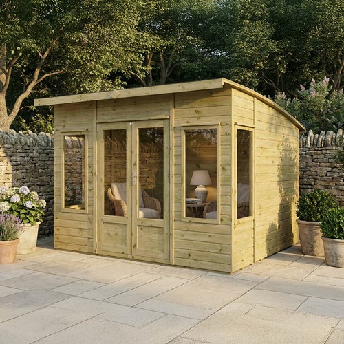 Curved roof summerhouse - roof,