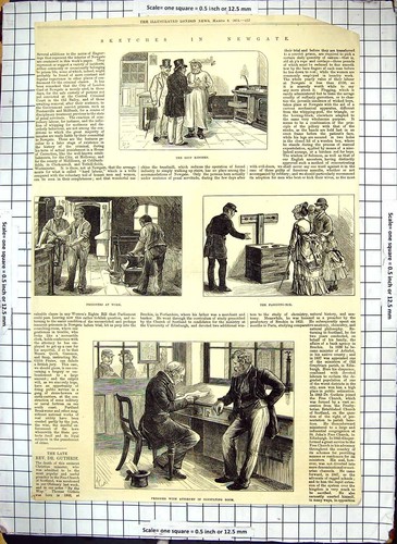 Old newgate prison sketches - prison,