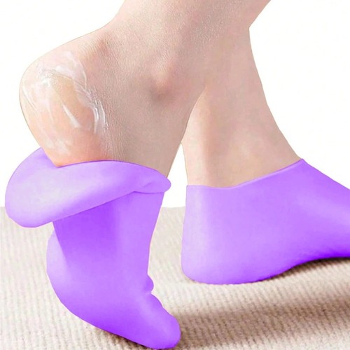 2pcs silicone foot care socks - silicone,