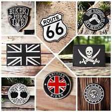 Patches Badges Embroidered Iron On Sew On Stitching Multiple Jackets Pants Biker
