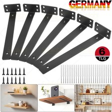 6x Heavy Duty Black Cast Iron