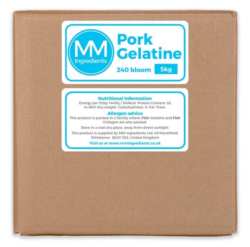 Pork gelatine powder 5kg - powder, 240