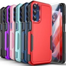 For Samsung Galaxy A35 5G Case Phone Cover Shockproof Dual Layer +Tempered Glass