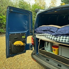 VW T5 Barn Door Storage Organiser Tools Camper Van Dog Walker LEFT Sides pockets