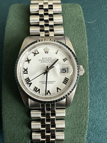 Rolex silver roman - rolex,
