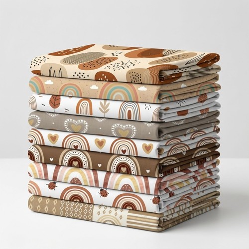 Boho rainbow earth tones - x,