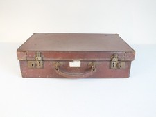 Vintage Small Brown Suitcase -
