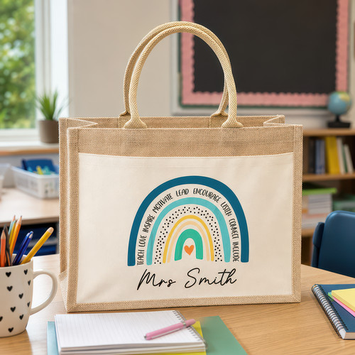 Personalised teacher tote bag - tote,