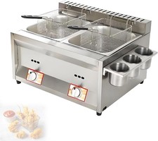 LPG Gas Twin Tank Chip Fryer