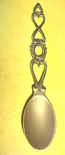 Vintage solid brass welsh love - vintage,