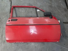 Ford Fiesta MK2 Driver Front Door Red Bright 1983-1989 Bare Classic
