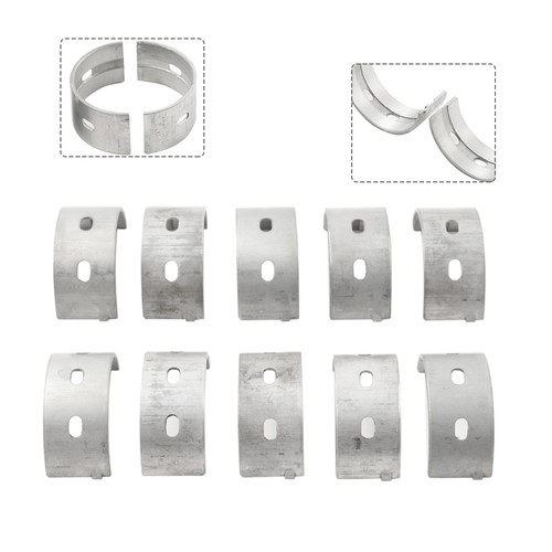 10x crankshaft main bearings - main,