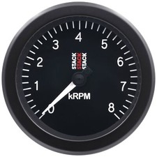 Stack ST100 Tachometer Rev Counter 83mm 0-8 Krpm Black