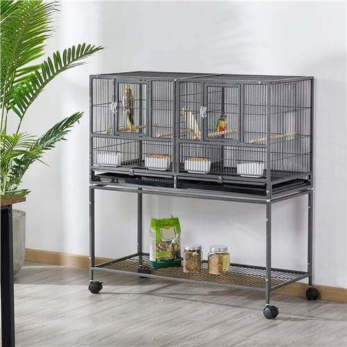Wide bird cage parrot - parrot,