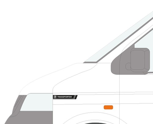 Front wing stripes decals - front,
