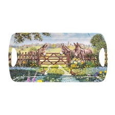Serving Tray w/ Handles Donkey