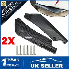 2pcs Carbon Fiber Rear Bumper