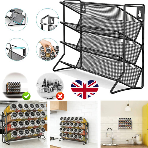 Spice storage holder jar rack - storage,