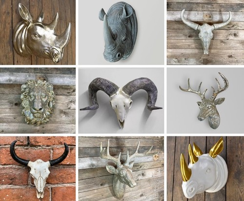 Animal head wall mount hanging - wall,