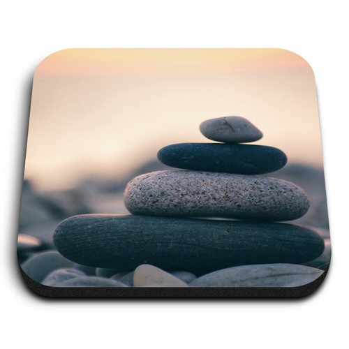 Square mdf magnets - mdf, stacked