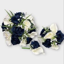 Wedding Bouquets Flowers Navy
