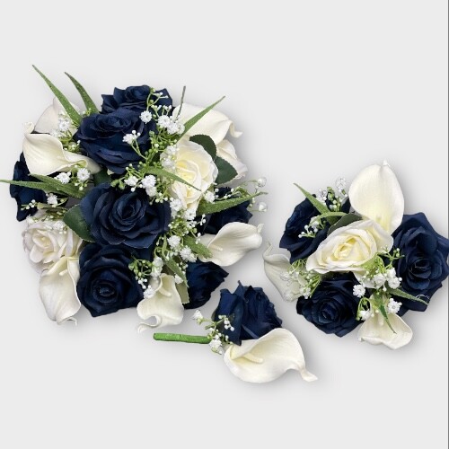 Wedding bouquets flowers navy - bouquets,