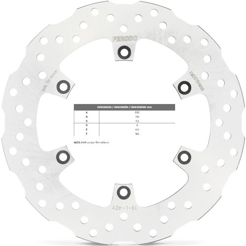 Rear brake disc - brake,